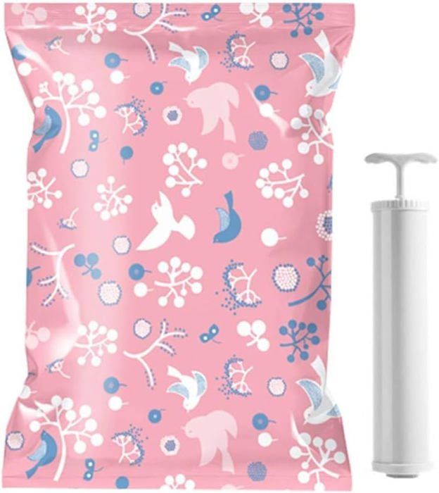 Sac Sous Vide Vetement Aspirateur, Lot De 5L(80 X 60 Cm) Sac Rangement