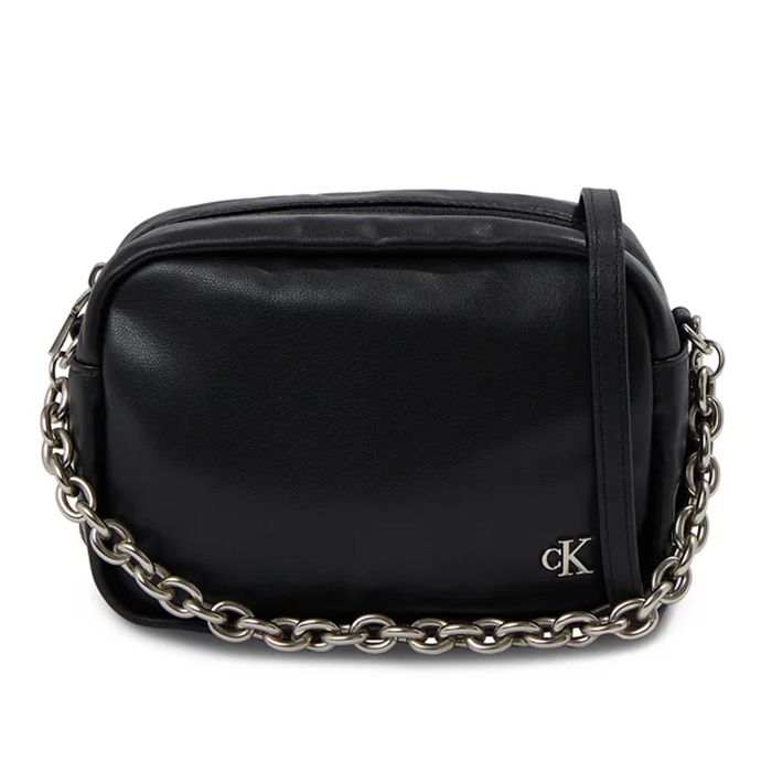 Sac à Bandoulière Noir Femme Calvin Klein Jeans Chain Cam Noir