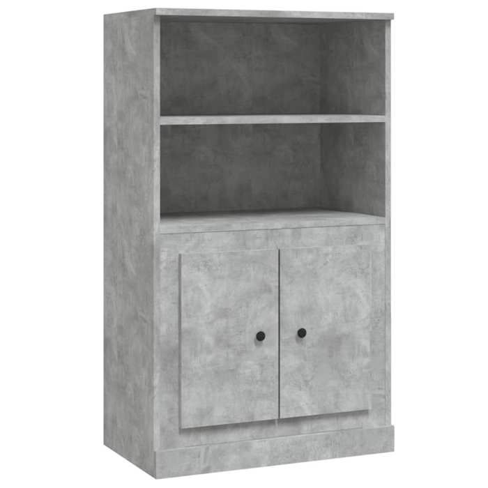 Buffet haut - Meuble de cuisine - Gris béton - Bois dingénierie - 60 x 35 5 x 103 5 cm - Rangement organisé Buffet haut - Meuble de cuisine - Gris béton - Bois dingénierie - 60 x 35 5 x 103 5 cm - Rangement organisé