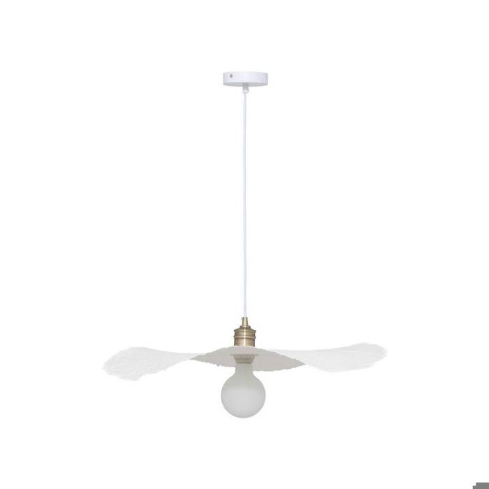 Suspension en papier maché Tehani blanc D57cm - Atmosphera Créateur dintérieur