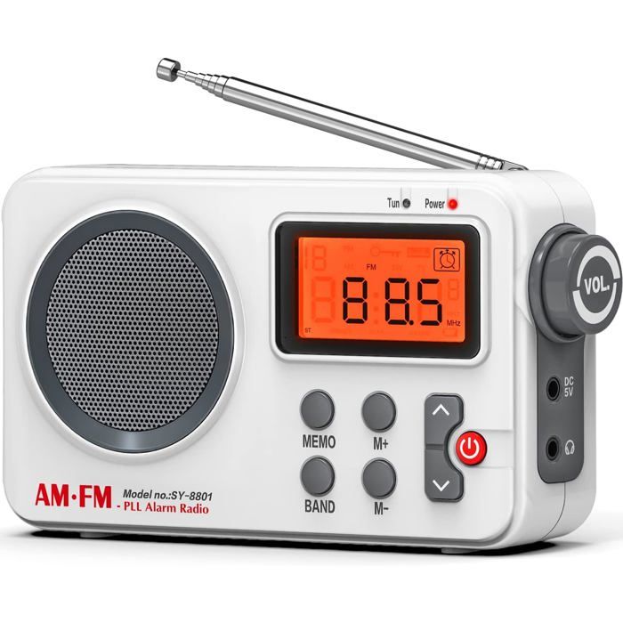 Petite Radio Portable FM/AM (MW)Transistor Radio avec Une Excellente Réception et Une Qualité Sonore Elevée