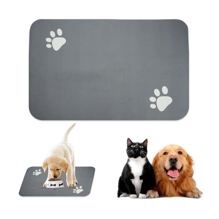 Meilleurs prix pour Tapis Chat Gamelle Absorbant40 60 cm Tapis pour Gamelle Chien AntidrapantTapis Nourriture Chat LavableTap KIT ACCESSOIRE POUR REPAS