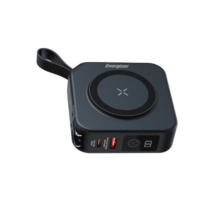 Energizer QM10001AC Power Bank 10000mAh LiPo Ricarica Wireless Rapida Nero