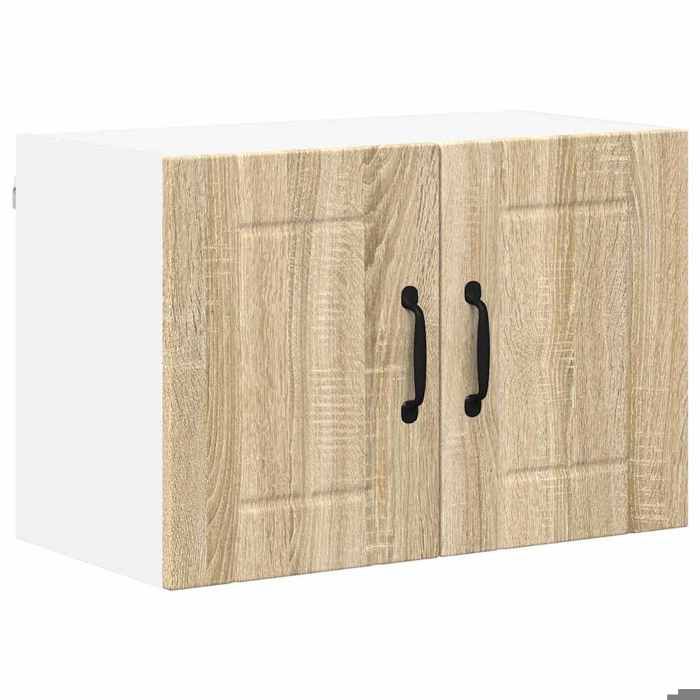 BEL-ACHAT* Meuble de stockage Moderne - Suspendu - Meuble mural de cuisine avec porte Chêne Sonoma 60x31x40cm @Promo7517955