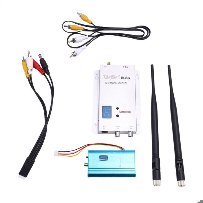 Module Émetteur-Récepteur Audio-Vidéo VTX/VRX 12CH 15 5 W pour Drone de Course Multicopter Avion RC FPV Longue Portée