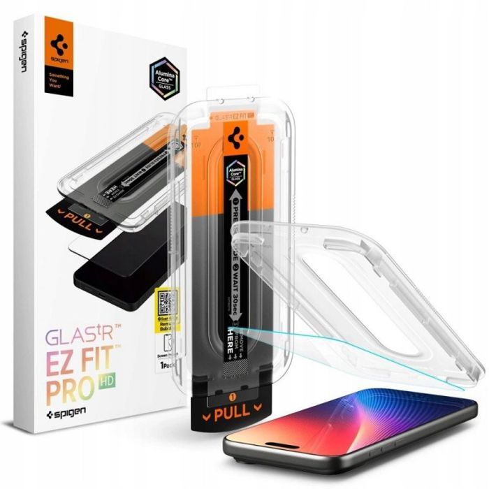 Spigen GLAS.TR EZ Fit Pro - Verre trempé iPhone 17 Pro Max (Noir)