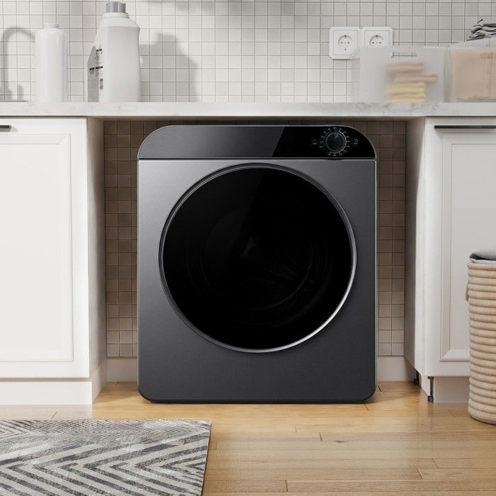 Sèche-linge évacuation - LANGTU - Compact 3kg - Mural / Empilable - Tambour inox - Chauffage céramique PTC