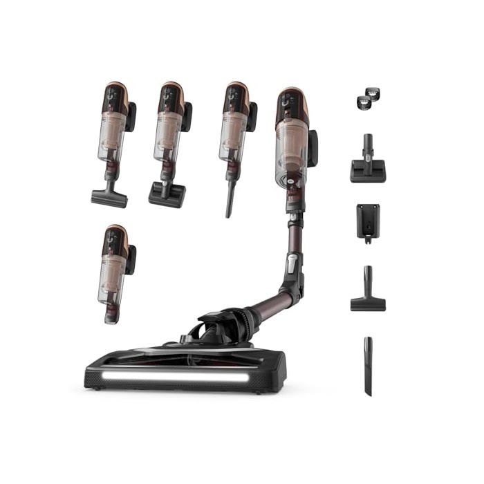 Aspirateur sans Sac Rowenta RH6493 60 min Turbo brush Borgoña - vue 1