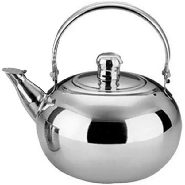 Arendo - Bouilloire en acier inoxydable – Théière style rétro – max
