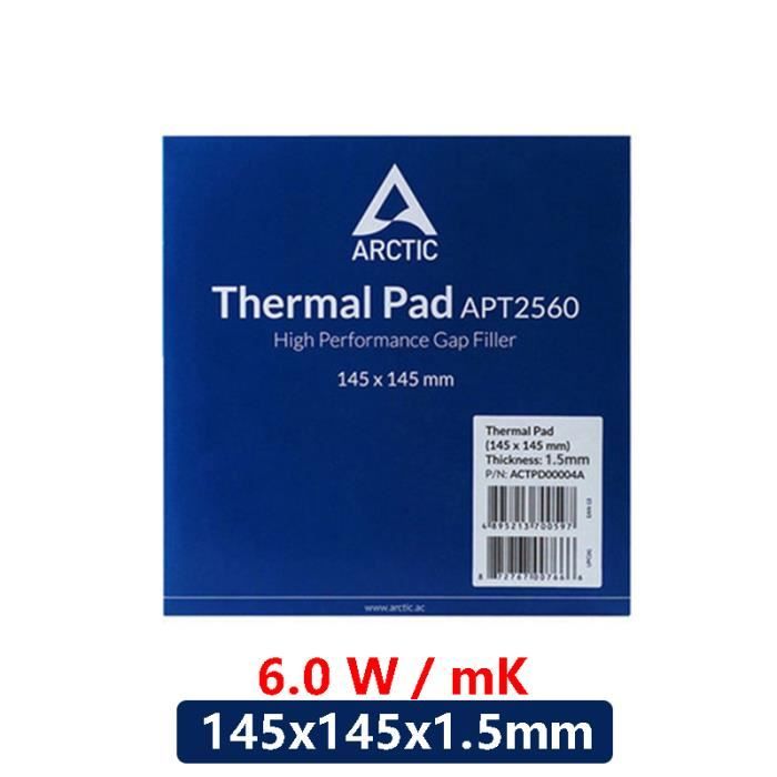 145x145x1.5mm tampon thermique 6.0 WmK, joint thermique