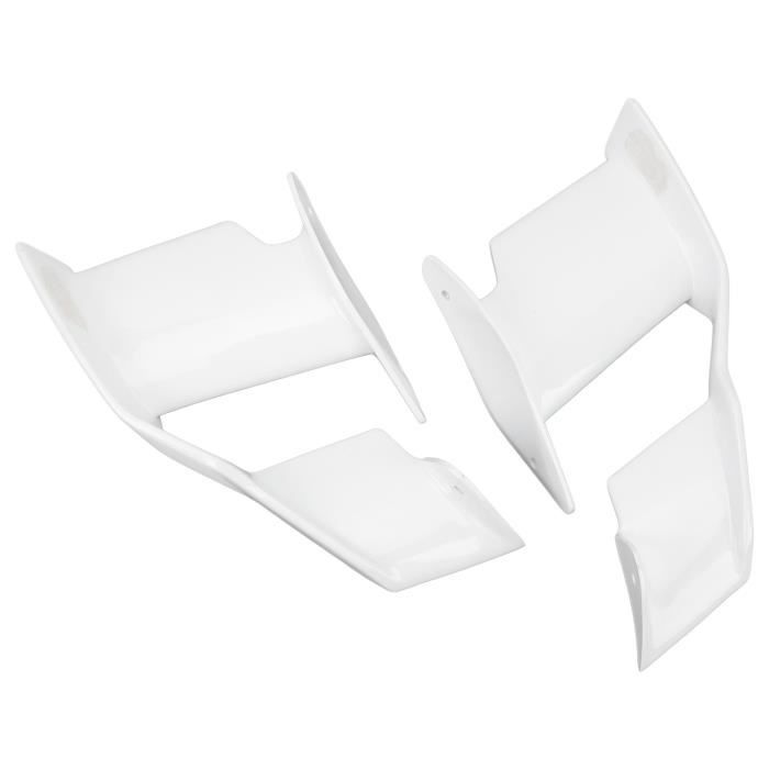 1 Paire Ailerons Latéraux Moto - Déflecteurs Aérodynamiques ABS Noir, Universels Pour Moto & Scooter