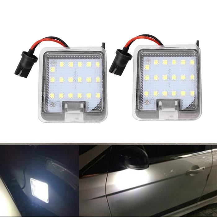 Ampoules LED Courtoisie Rétroviseur | Compatible Ford Edge, Mondeo, Explorer - Blanc Glace