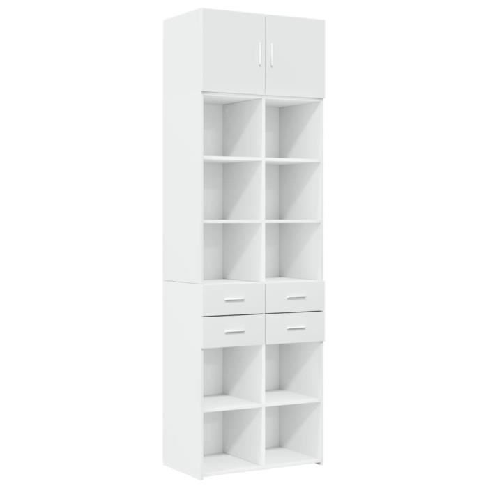 Armoire de rangement blanc 70x42 5x225 cm bois dingénierie -BK3281336 (PLA)
