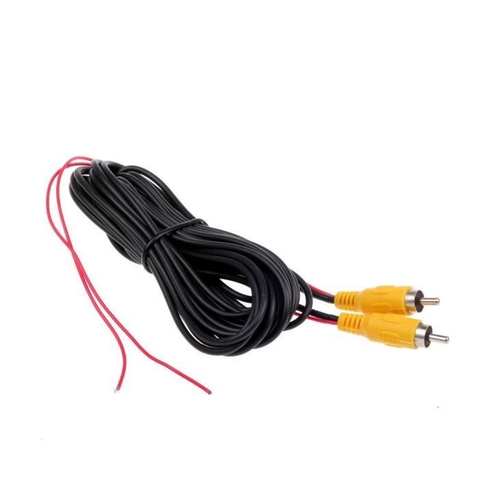 20M 65FT Vidéo Cable Rallonge RCA Jack Câble Prise Phono Connecteur Plug Male to Male pour Recul Voiture Fil de Détection Rouge 