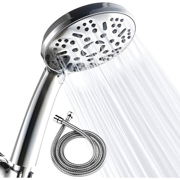 3 types de jets douchette douche salle de bain avec flexible 1.5m