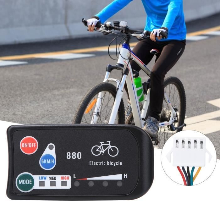 Écran D'Affichage KT LED880 Pour Vélo Électrique - Compatible 36V/48V, Design Simple - Accessoire Modification E-Bike, Affichage Vitesse, Niveau Batterie