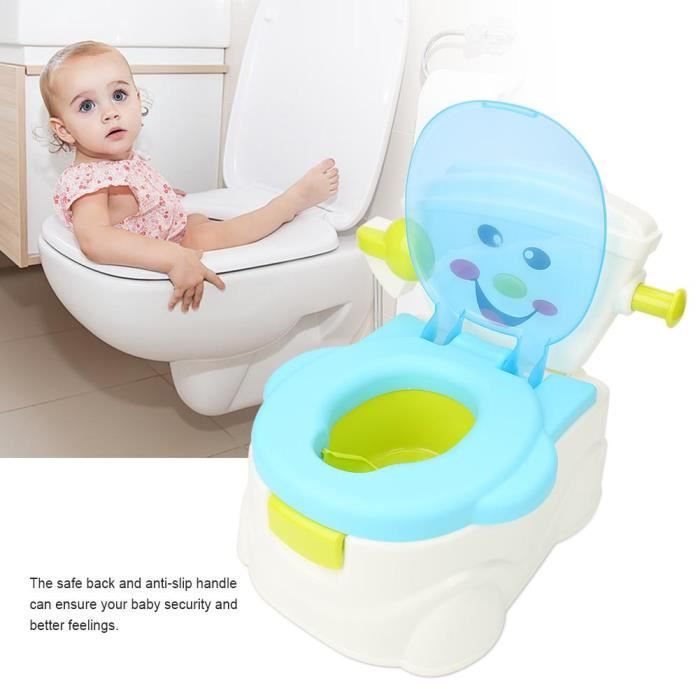Wakects Pot Bebe Toilette De Voyage Portable Design Amusant Pour Enfant Musical Siege De Pot Toilette Avec Poignee Antiderapant Xil Cdiscount Puericulture Eveil Bebe