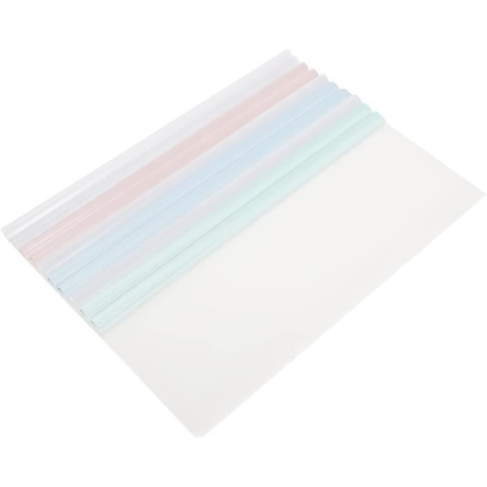 Lot 10 Pochettes Organisateur A4 4 Trous 2 Compartiments - Étanchés PVC Pour Documents Et Matrices