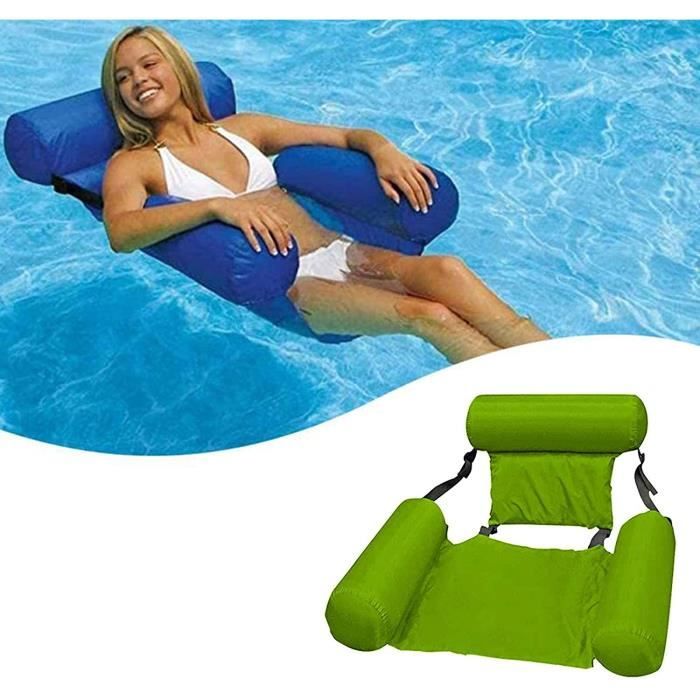 Hamac Flottant Piscine Gonflable - Chaise Flottante Avec Accoudoirs, 76x40,5x61cm, Support 113kg, été Plage - 3