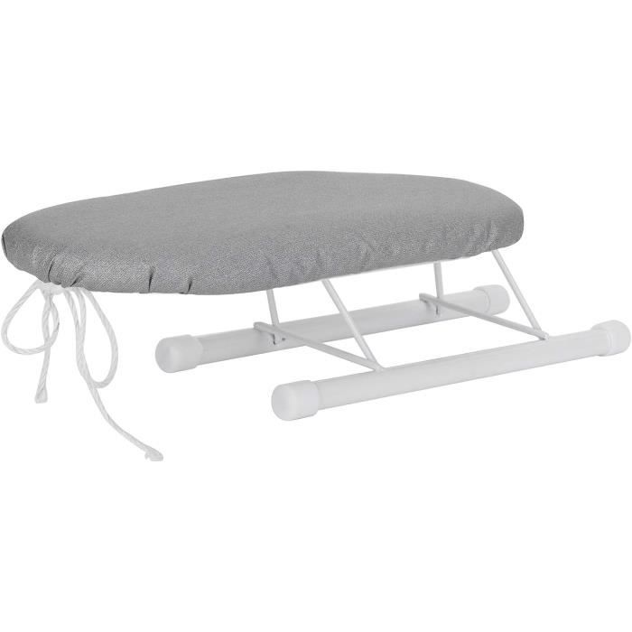 Mini Planche à Repasser De Table Pliable – Idéale Pour Cols, Poignets, Manches – Avec Housse & Coussin Anti-Brûlure