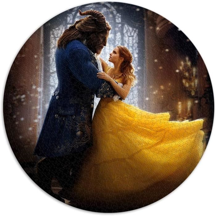 Puzzles 1000 Pièces Film La Belle Et La Bête Puzzle Rond Garçons Et ...
