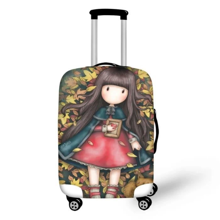 bqabhu Housse de protection pour valise avec 1 étiquette de bagage