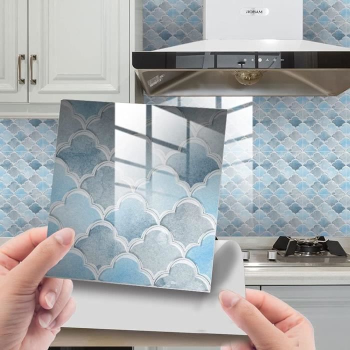 Stickers Carrelage Cuisine, 24 Pièces Autocollant En Tuile Auto