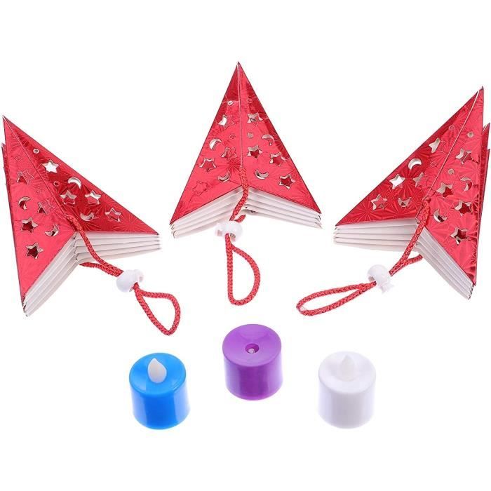 Abat-jour Décoratif En Forme D'Étoile - Pour Lampe, Décoration Fête, Mariage, Noël (Blanc, 45x45x19cm)