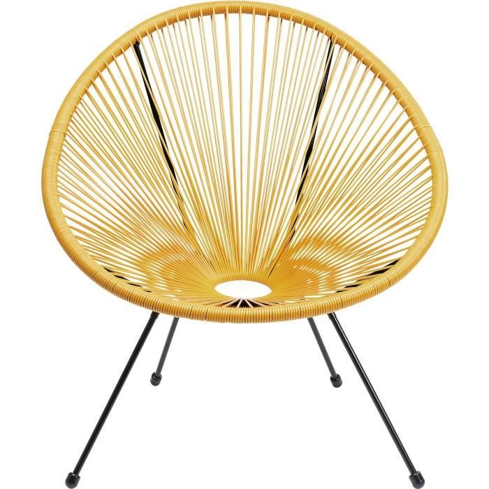 fauteuil de jardin - kare - acapulco - jaune - empilable - design