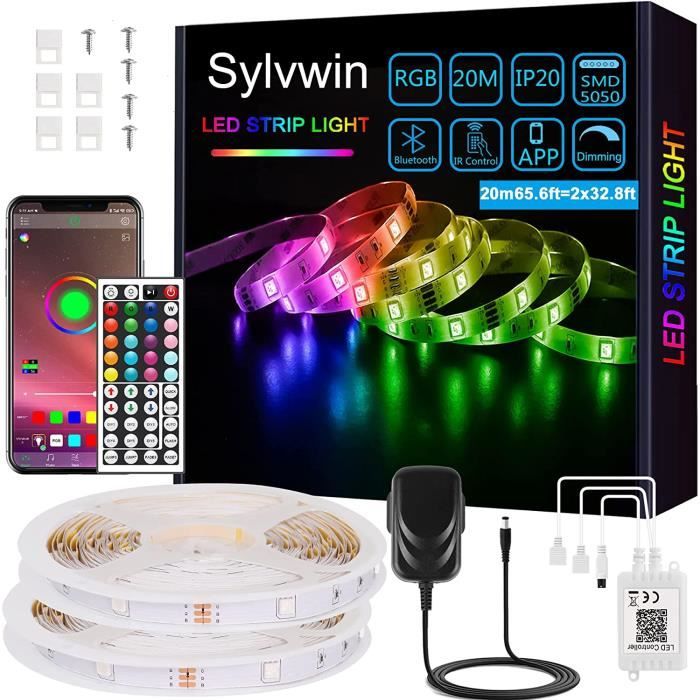 Kit Strisce LED RGB 5050, 2-15 Metri, USB, Bluetooth, Telecomando, Multicolore, Per Interni/esterni, Dimmerabile