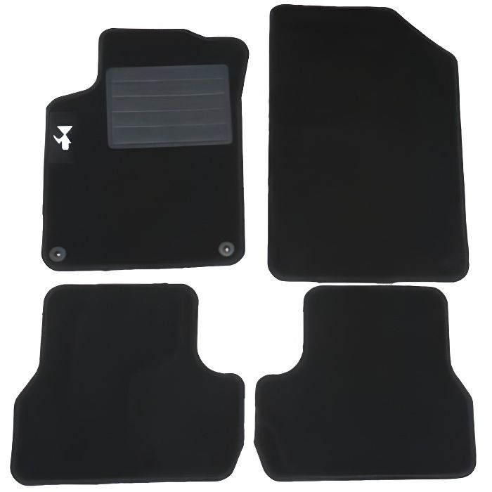 tapis de sol sur mesure pour ds3 en velours agugliato 2 fix cdiscount auto