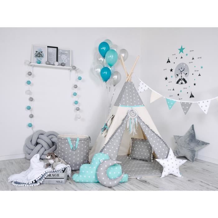 Willy Tente De Jeu Tipi Pour Les Enfants Hauteur 160cm Cabane Interieur Exterieur Deco Chambre Enfant Bebe Gris Achat Vente Tente Tunnel D Activite Cdiscount