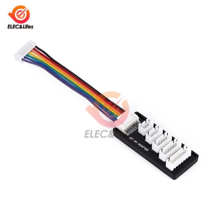 Adaptateur Chargeur équilibreur 2S-6S Pour Batteries RC LiPo - 2 Cartes + Câbles JST-XH