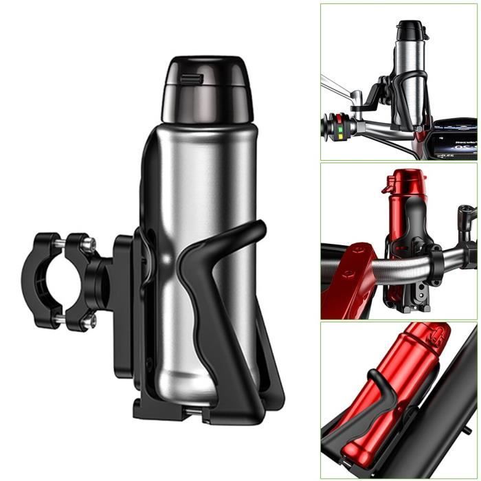 Noir adaptateur pour bouteille support de bouteille deau Porte-gobelets pour moto support de bouteille porte-gobelets pour moto 