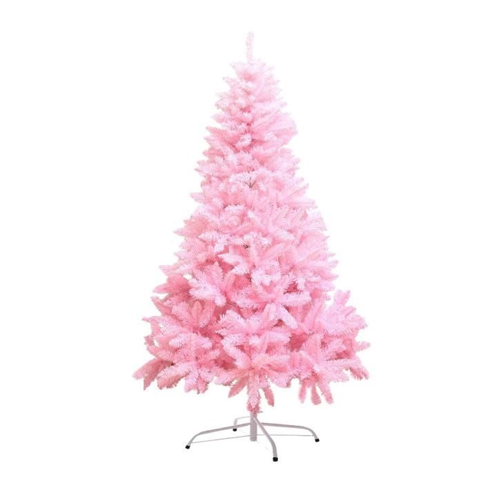 Pink 1,2 m grand sapin de noël artificiel, sapin de sapin ignifuge
