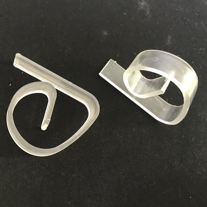 Ensemble De 12 Pinces Nappe En Plastique Transparent, Adaptes Aux