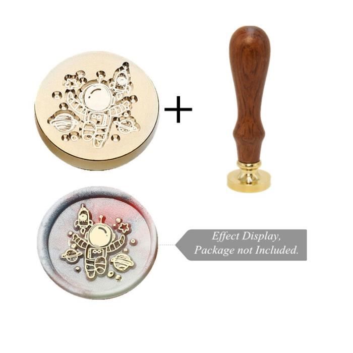 Tampon De Cire à Cacheter Cerf De Noël – Tête En Laiton Amovible 25 Mm – Pour Lettres, Invitations, Cartes De Vœux, Décoration Créative