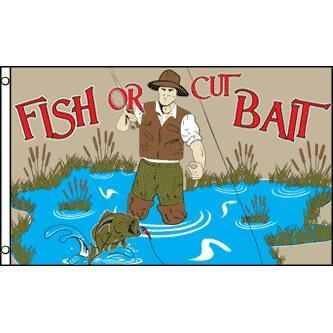 Achat Drapeau Pécheur Fish Or Cut Bait 150x90 Cm œillets