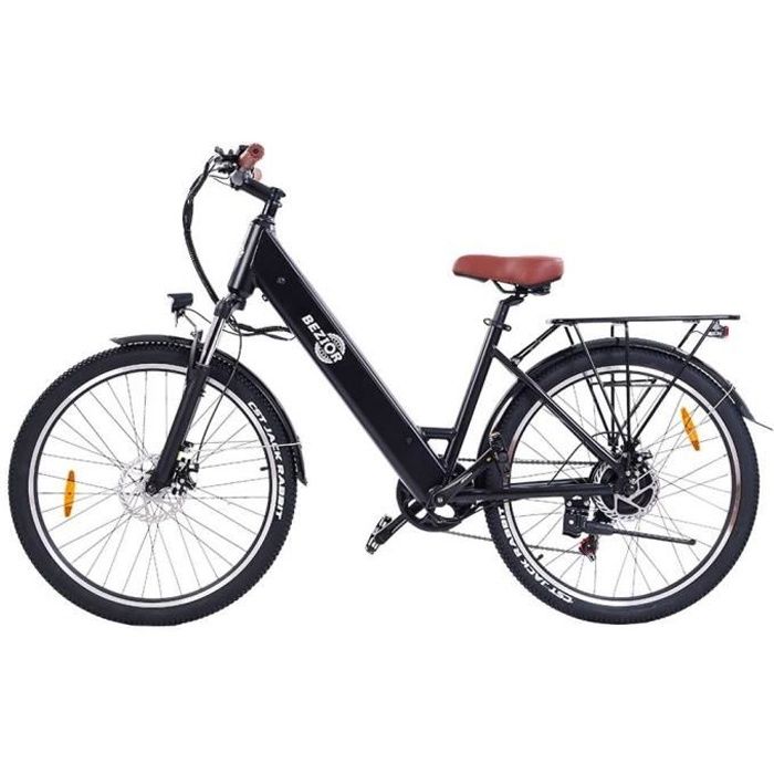 Vélo Électrique BEZIOR M3 48V 500W Moteur 10.4Ah Batterie 60km Max Portée 26*2.1 ''CST Pneus Shimano 7 Vitesse