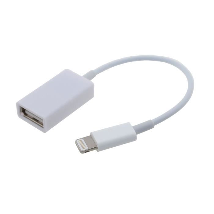 CABLING® USB OTG Adaptateur Lightning pour Apple iPad 4, iPad 5 Air, iPad  Pro, iPad Mini, - Cdiscount Téléphonie