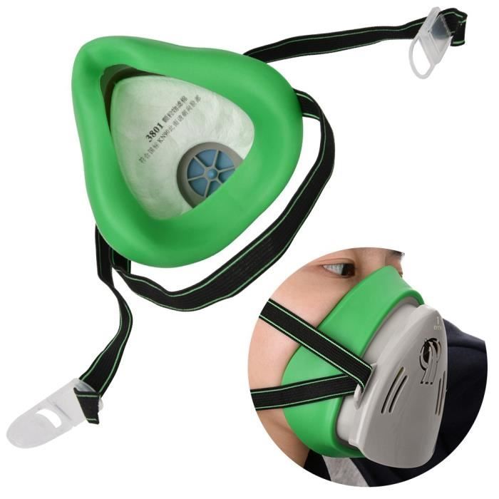 Masque réutilisable anti-poussière et anti-gaz CIKONIELF - Blanc - Confortable et respirant