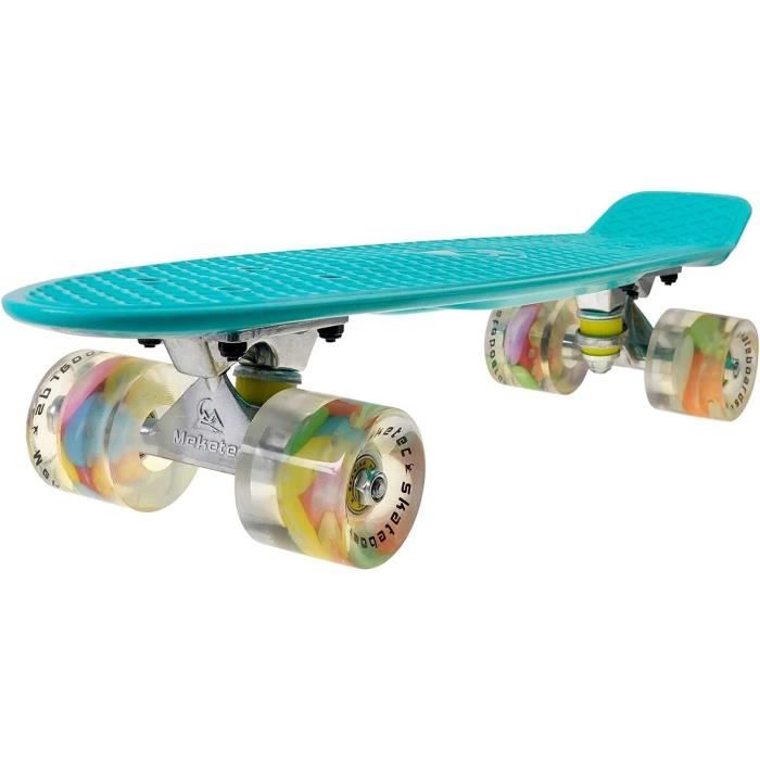Mini Planches À Roulettes En Plastique - Plateforme De Skateboard Cruiser Retro 22; - Série Noire