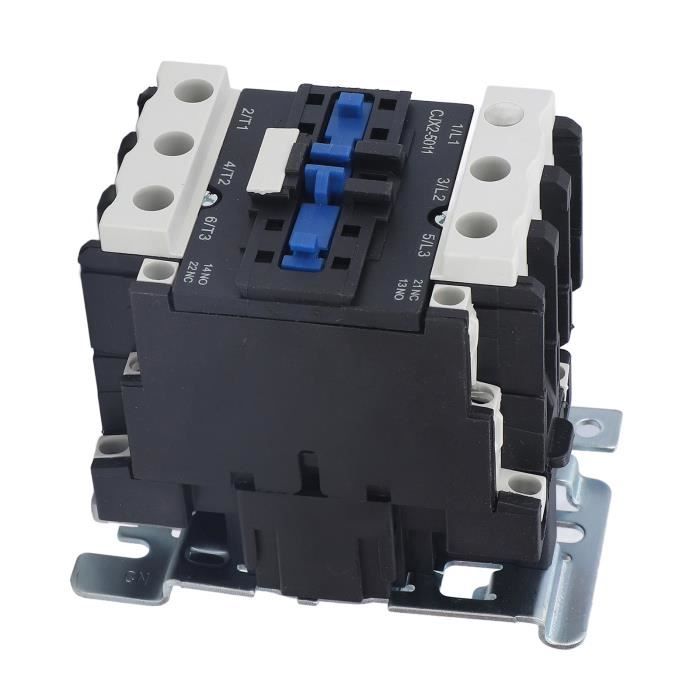 Contacteur AC 3 Pôles 32A, Contacteur de Puissance Industriel triphasé, Montage sur Rail Din 35mm pour la Connexion à Distance des Circuits (36V