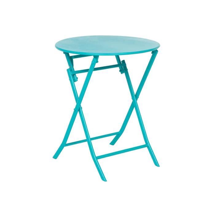 Table Ronde Pliante Greensboro O 60 Cm Lagon Hesperide Achat