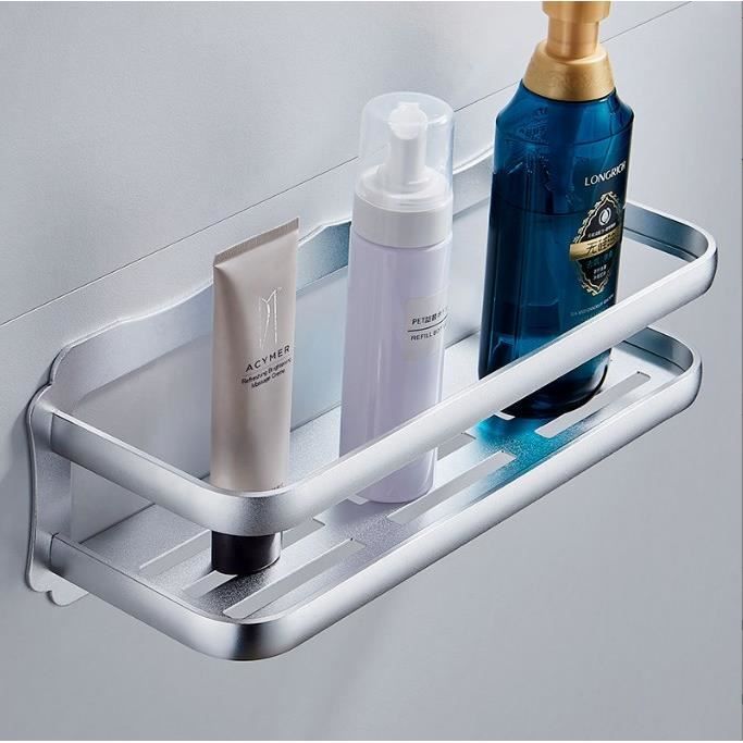 homeins etageres de douche en aluminium installation sans percage etageres murale pour salle de bains cuisine chambre cdiscount maison