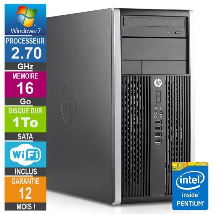 PC  Pro 6200 MT Pentium G630 2.70GHz 16Go/1To