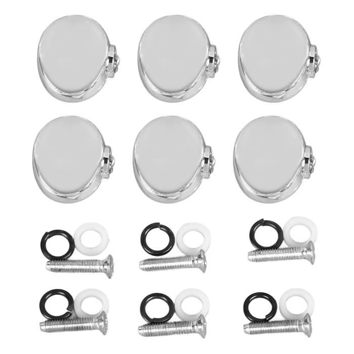 Boutons De Sangle Pour Ukulélé Tiger - Lot De 2 - Métal - Soprano/Concert/Ténor/Basse
