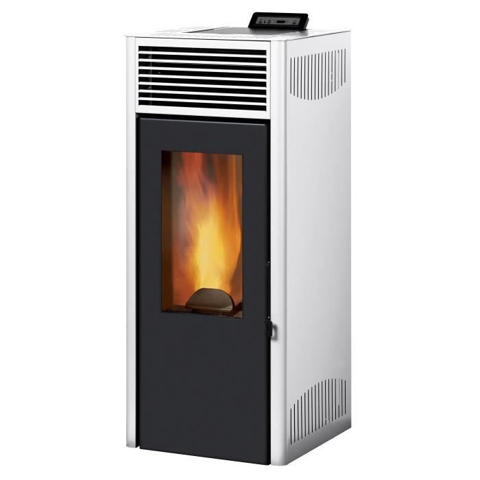 Invicta Nola 8 8 Kw Poele A Granules Etanche Modulable De 3 1 A 8 Kw Acier Rendement 90 Flamme Verte 7 Blanc Achat Vente Poele A Granules Pellets Poele A Granules Nola 8 Blanc Cdiscount
