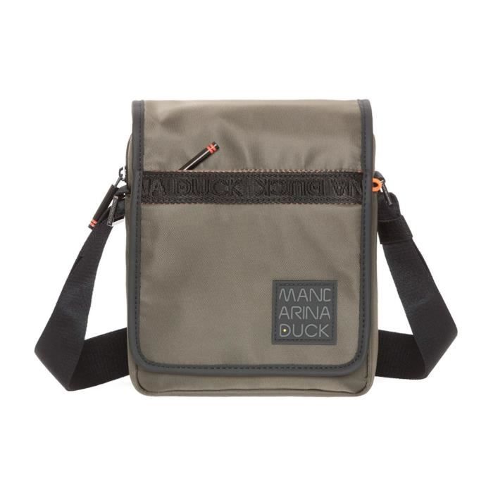 Mandarina Duck Warrior Crossover Donna Simply Taupe, Borsa A Tracolla Media In Tessuto Resistente Con Tasca Frontale - 2
