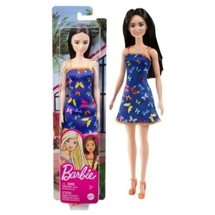 Poup e Barbie Robe Papillons Bleue MATTEL Barbie Fashionistas
